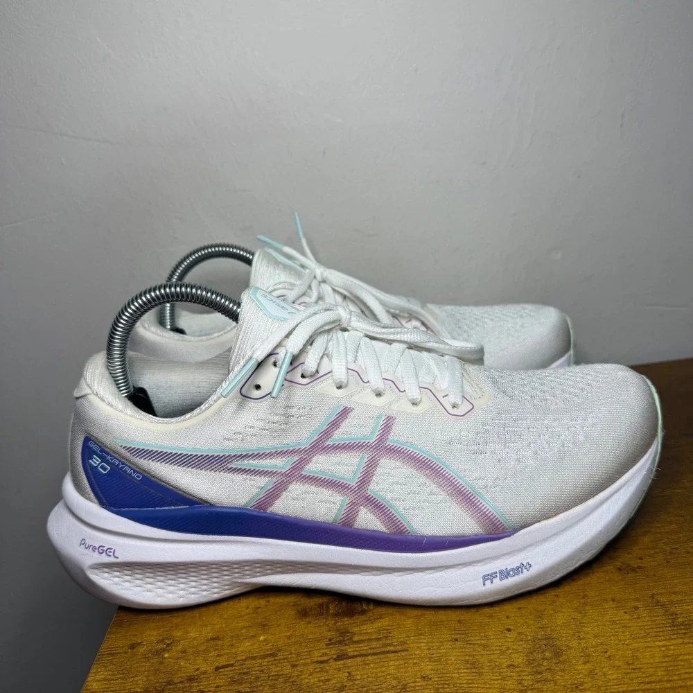 ASICS Gel-Kayano 30 Running Shoes Womens Size 9.5 White 1012B357